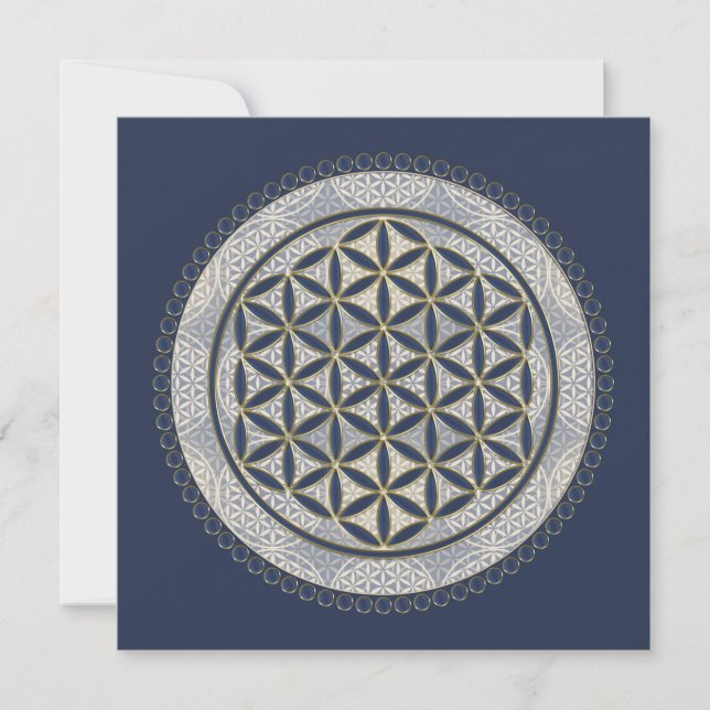 FLEURS DE VIE - Symbole de géométrie sacrée Art 1 (Devant)