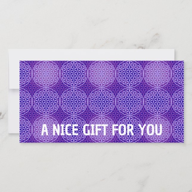 FLEURS DE VIE - violet lila motif (Devant)