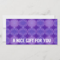 FLEURS DE VIE - violet lila motif