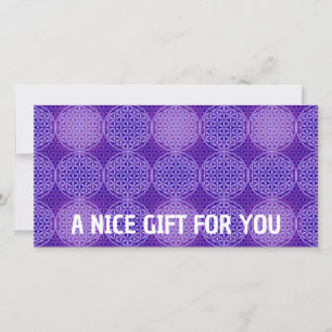 FLEURS DE VIE - violet lila motif
