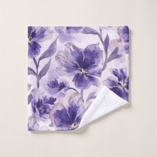 Fleurs de violet aquarelle fleurs violettes peinte