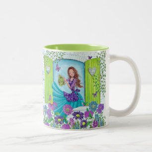 Fleurs d'eau Jardin fille Cute Mug