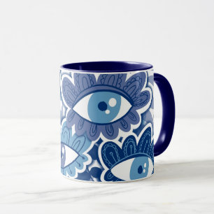 Fleurs des yeux Bonne chance Mug