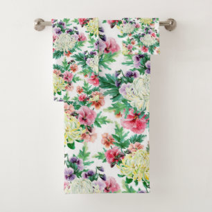 Fleurs d'été colorées motif