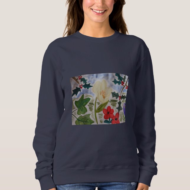Fleurs d'hiver et Sweatshirt Holly (Devant)