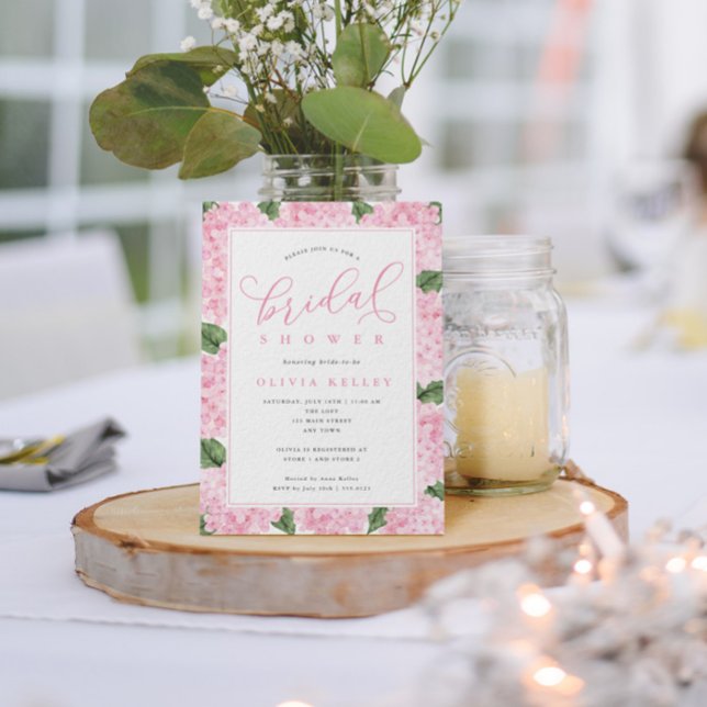 Fleurs d'hortensia rose pour petite douche de mari (Créateur téléchargé)