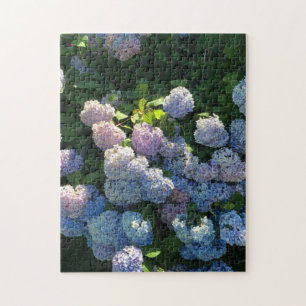 Fleurs d'Hydrangea Bleu Puzzle