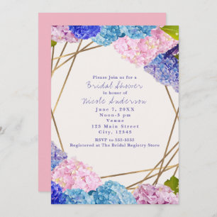 Fleurs d'Hydrangea et invitations au printemps Gol
