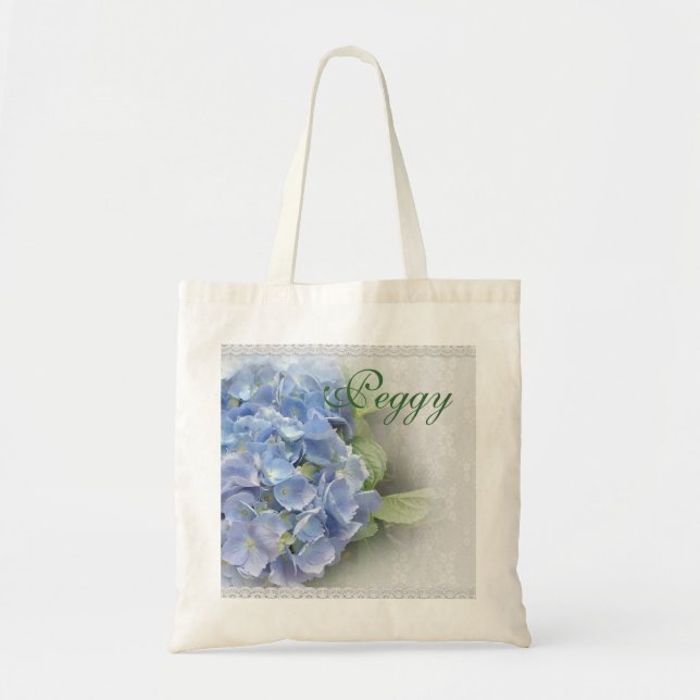 Fleurs d'Hydrangea sur le sac personnalisé (Devant)