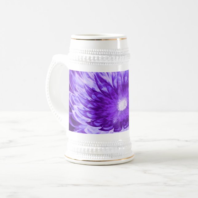 Fleurs d'Imaginaire de Mug violet (Devant gauche)