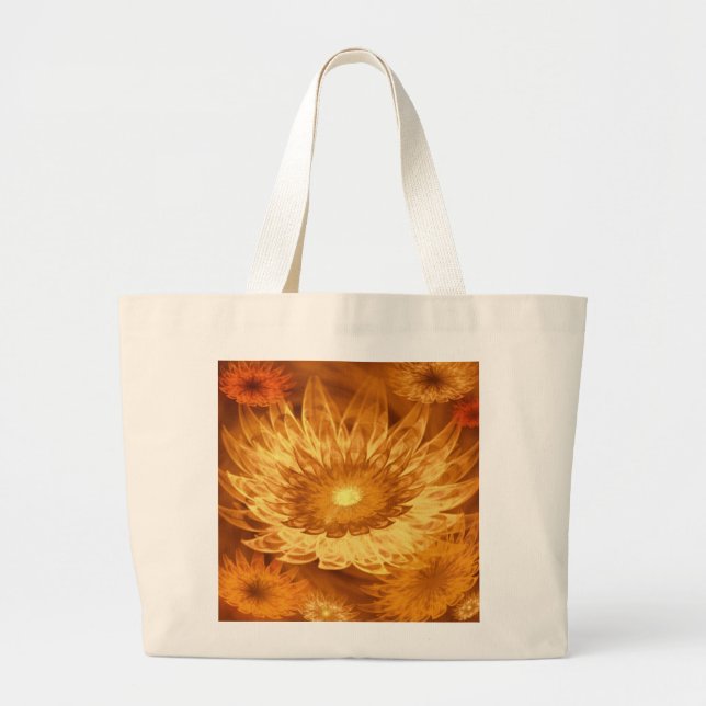 Fleurs d'Imaginaire sac fourre-tout Jaune (Devant)