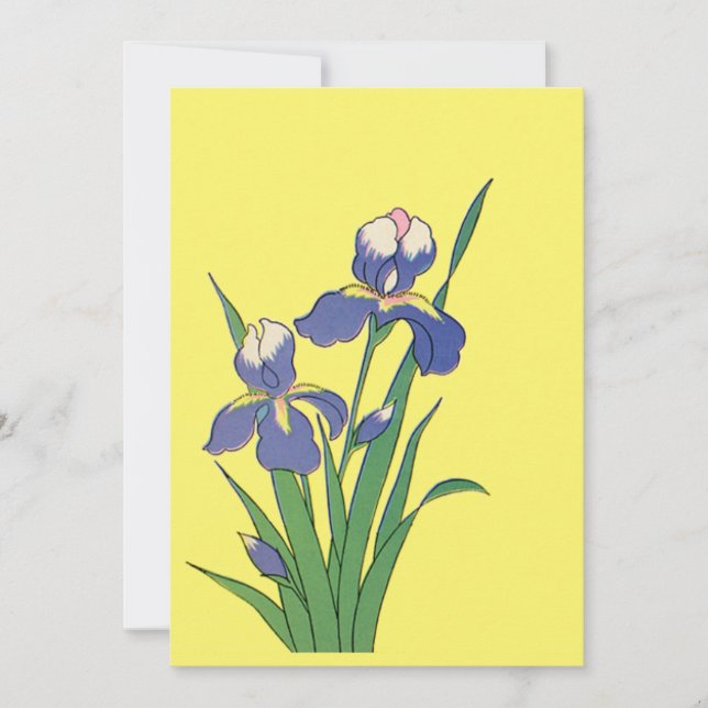 Fleurs d'iris de jardin de printemps pourpre flora (Devant)
