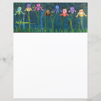 Fleurs d'Iris stationnaires