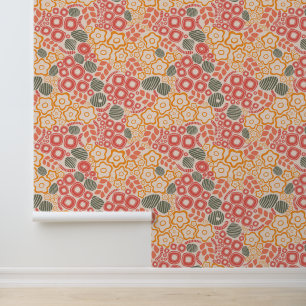 Fleurs Distantes Sur Un Papier Peint Arrière - pla