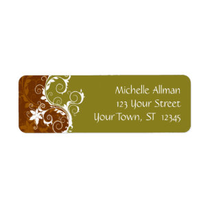 Fleurs d'or très Étiquette