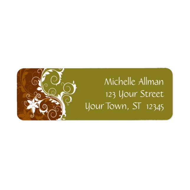 Fleurs d'or très Étiquette (Devant)