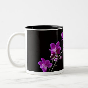 Fleurs d'Orchidée Violette Mug Bicolore