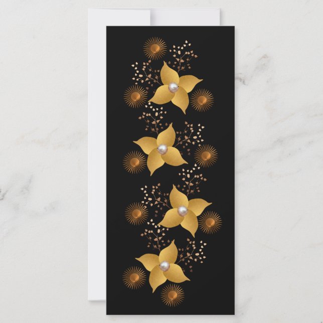 Fleurs dorées  (Devant)
