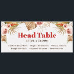 Fleurs du désert bohème carte de votre place<br><div class="desc">Créées pour aller de pair avec notre collection "Desert Boho Romantic Wedding", ces cartes horizontales de table de mariage sont parfaites pour une réception de mariage simple et exotique. Ces cartes recto-verso présentent un design tropical élégant et stylé avec une illustration élégante à l'aquarelle de roses à l'aquarelle rose clair...</div>