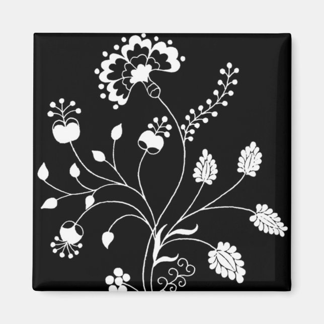 Fleurs en aimant blanc (Devant)