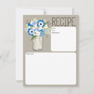 Fleurs en Bocal Mason, Fiche de Recette