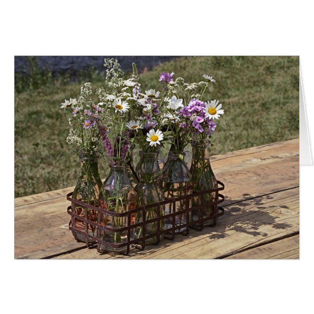 Fleurs en bouteille (Devant horizontal)