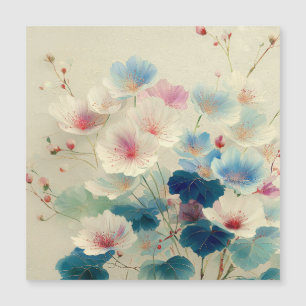 Fleurs en fleurs – Art botanique pastel doux #1