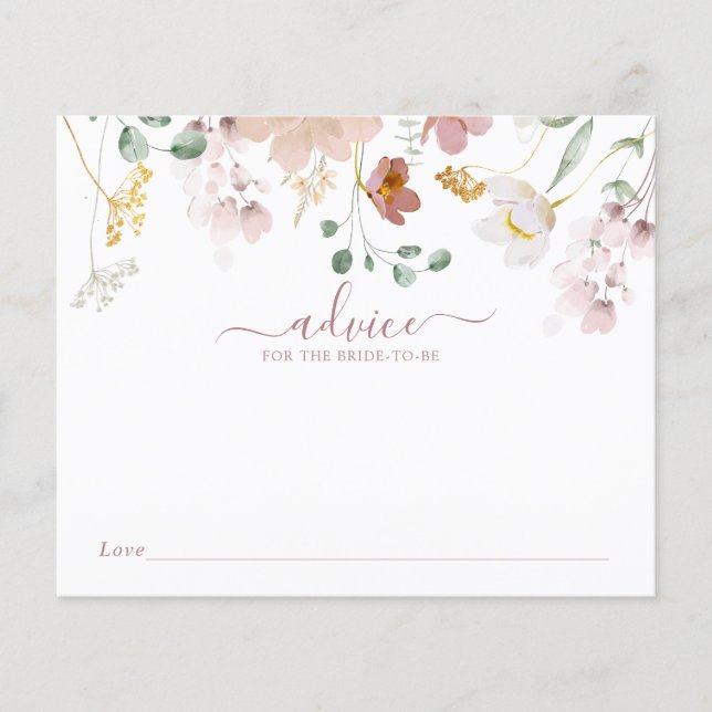 Fleurs en fleurs roses Conseils pour la mariée (Devant)