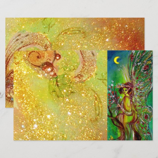 FLEURS EN Imaginaire Jaune clair de lune (Devant / Derrière)