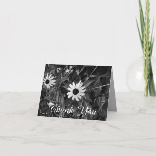 Fleurs en Merci noir et blanc