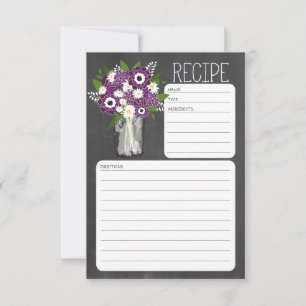 Fleurs en pot Mason, Fiche de recette