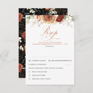 Fleurs en terre cuite Noir Mariage RSVP