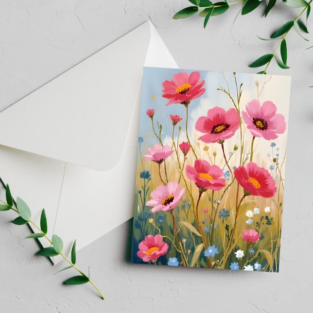 Fleurs Épanouies | Carte Fleurale de Prairie aux F (Créateur téléchargé)