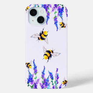 Fleurs et abeilles coque iphone Printemps Design