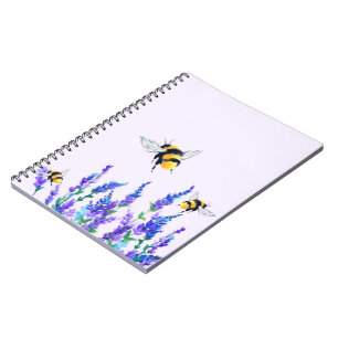 Fleurs et abeilles Flying Carnet Printemps Joy