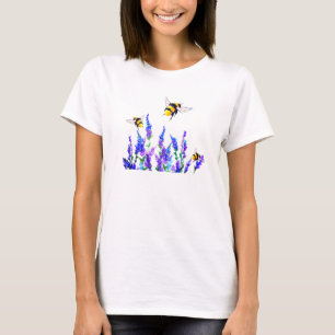 Fleurs et abeilles Flying T-Shirt Spring Joy