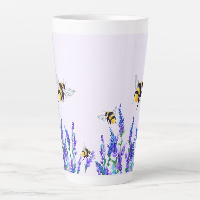 Fleurs et abeilles Latte Mug Printemps Joy (Devant)
