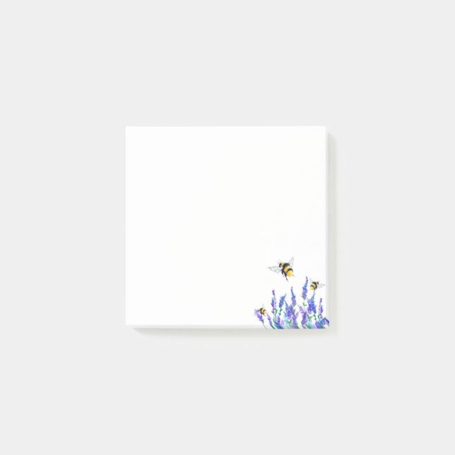 Fleurs et abeilles Post-it® Notes (Devant)