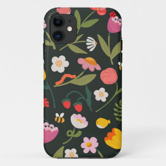 Fleurs et animaux. Conception coque iphone