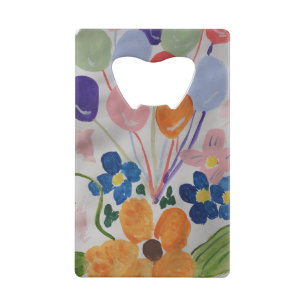 Fleurs et ballons Ouverture de bouteille