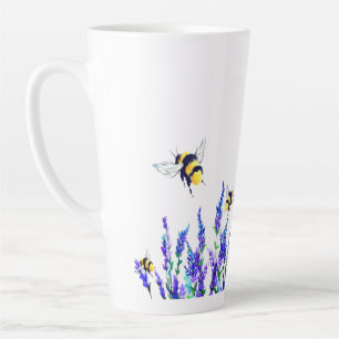 Fleurs et bees Latte Mug