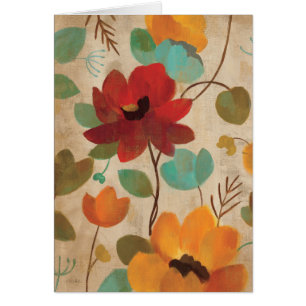 Fleurs et bourgeons colorés