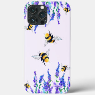 Fleurs et coques iphone d'abeilles