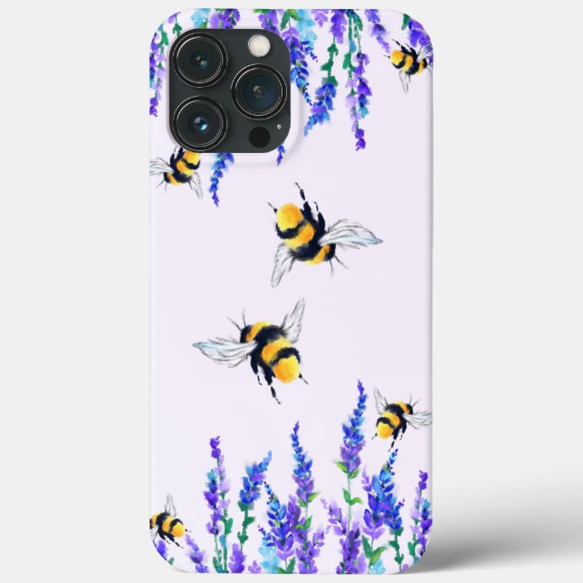 Fleurs et coques iphone d'abeilles (Verso)