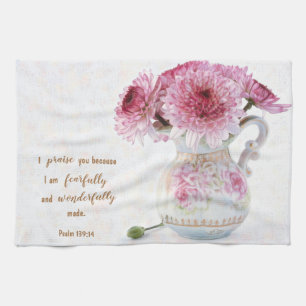 Fleurs et Écritures Serviette de cuisine