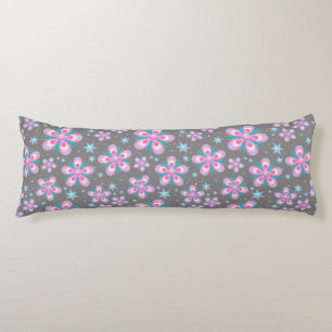 fleurs et étoiles corps coussin