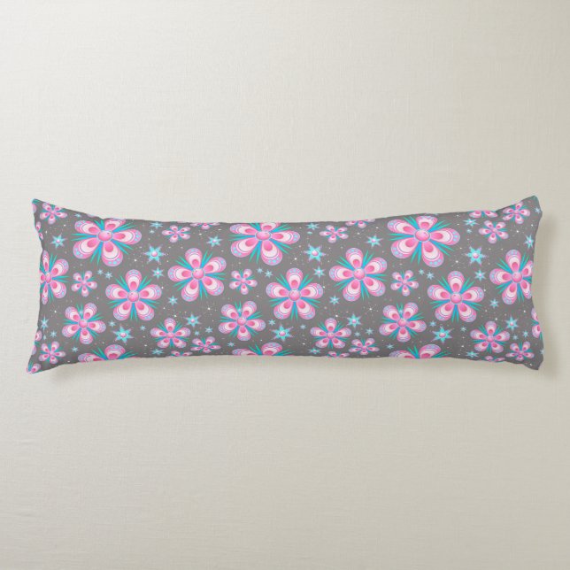 fleurs et étoiles corps coussin (Devant)