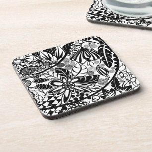 Fleurs et Feuilles de Dessous de verre floraux