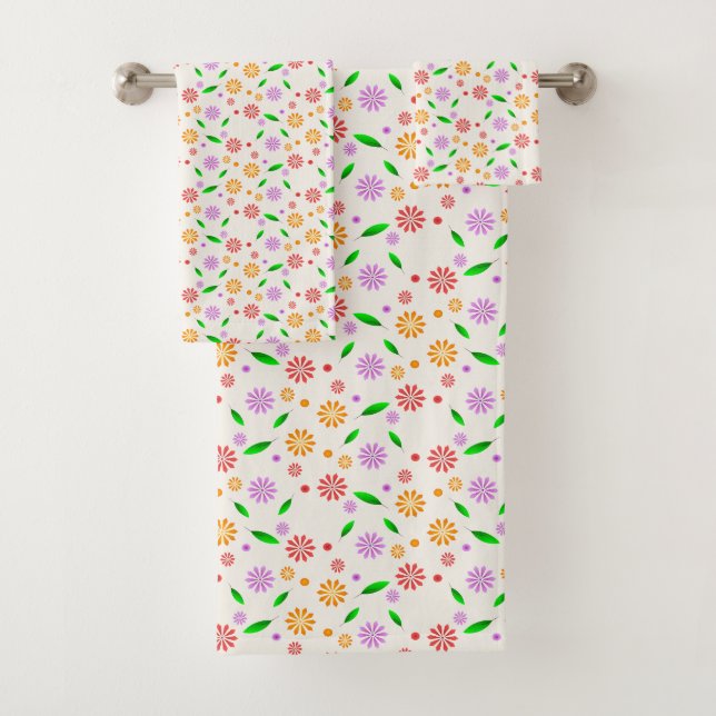 Fleurs et feuilles vibrantes de printemps  (En situation)