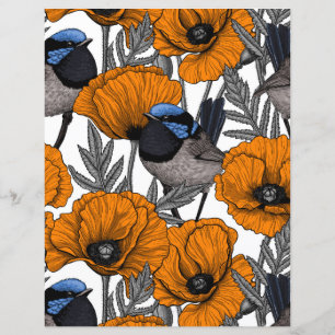 Fleurs et fleurs de pavot orangé 2